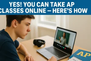 Can You Take AP Classes Online? Everything You Need to Know (2025) high-school-student-online-ap-exam-prep.jpg" alt="High school student studying for AP exam on laptop at home