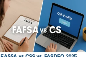 CSS Profile vs FAFSA: What’s the Difference (and Which One Do You Really Need in 2025?) Comparison between CSS Profile and FAFSA financial aid forms for college students 2025-26 — infographic showing key differences