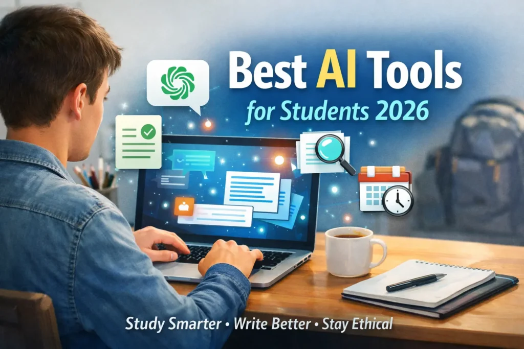 Best AI tools for students in 2026 for studying, writing, research, and productivity